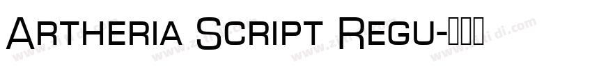 Artheria Script Regu字体转换